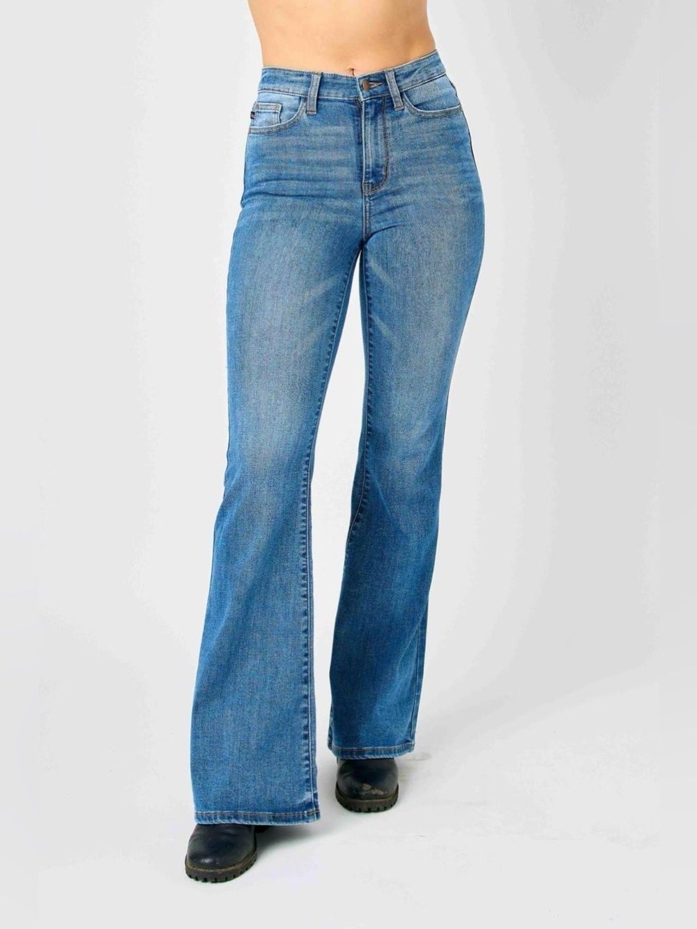 Judy Blue Flare High Rise Jeans size 31 boho western retro Indie
